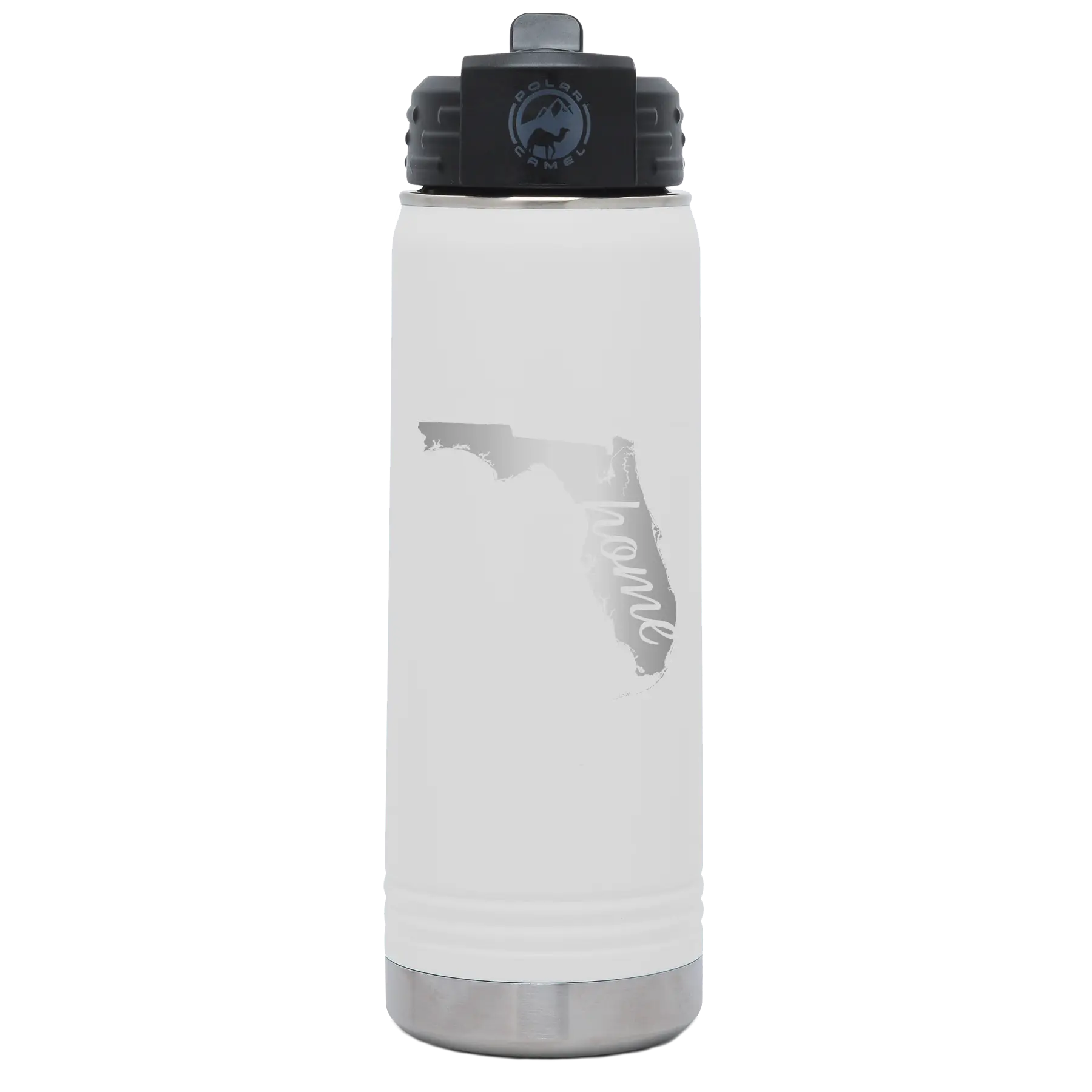 Florida Home 20 oz Water Bottle | White