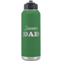 Soccer Dad2 32 oz Water Bottle | Green
