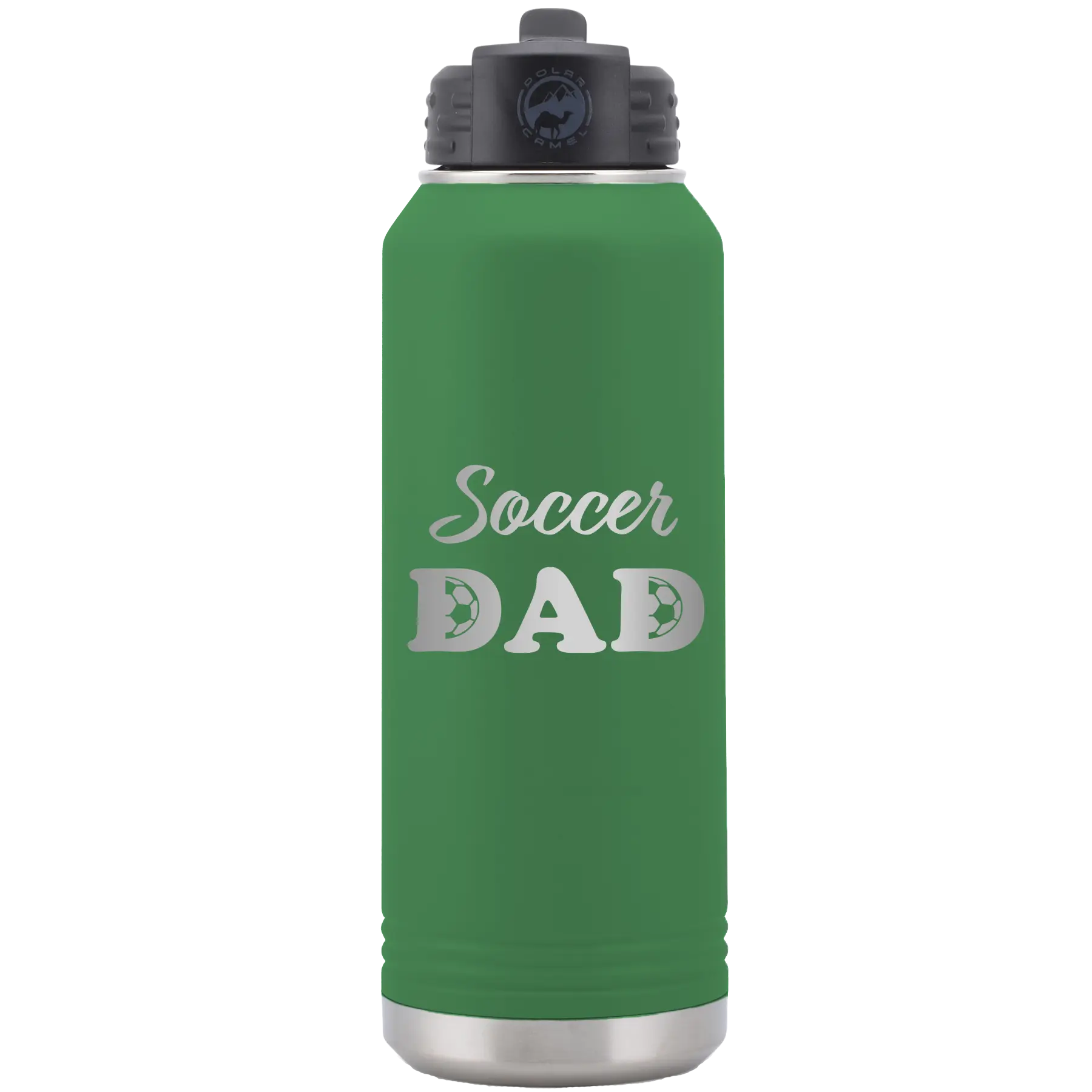 Soccer Dad2 32 oz Water Bottle | Green