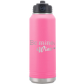 Be Wine 32 oz Water Bottle | Pink