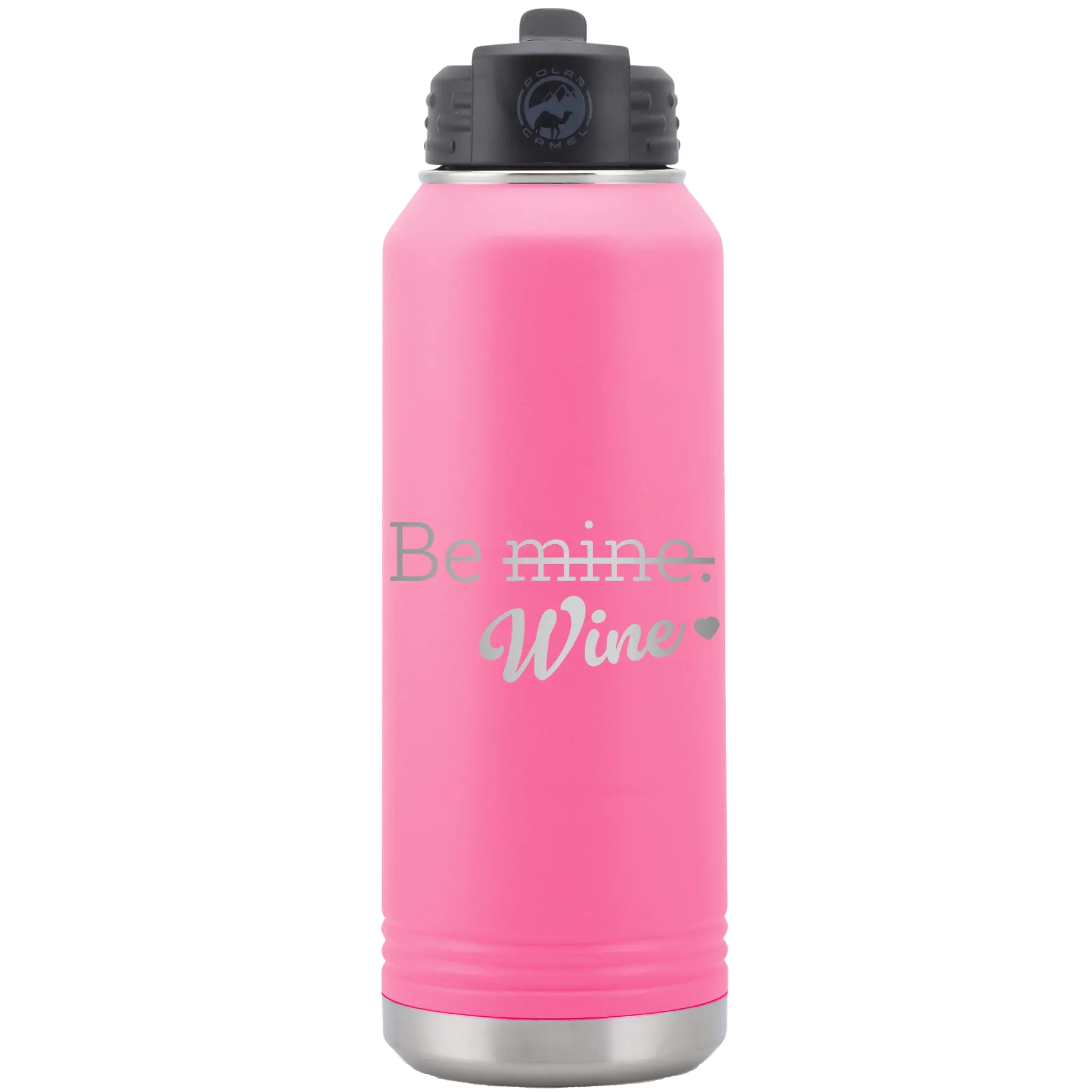 Be Wine 32 oz Water Bottle | Pink