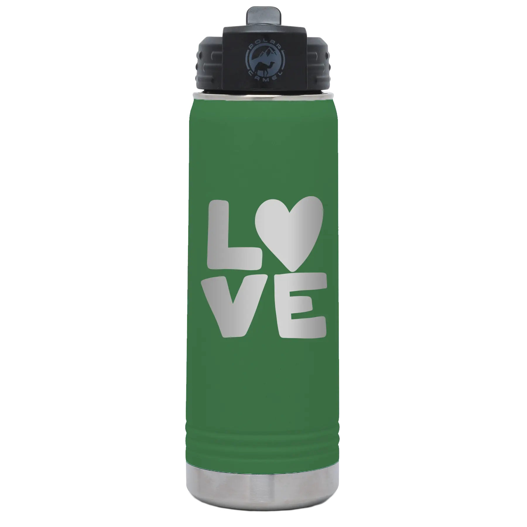 Love 20 oz Water Bottle | Green