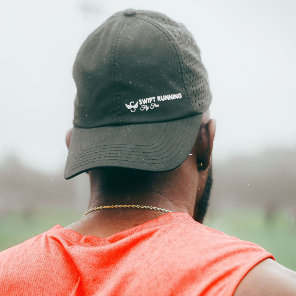 Dry Fit Running Hat – Black | Moisture-Wicking Sport Cap