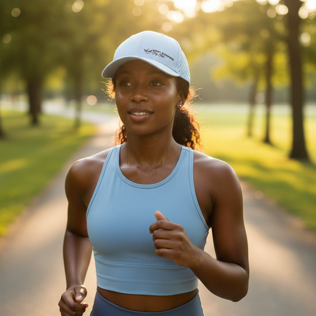 Dry Fit Running Hat – Blue | Moisture-Wicking Sport Cap