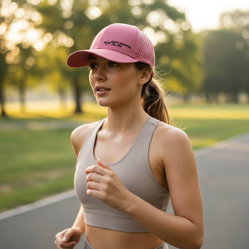 Dry Fit Running Hat – Pink | Moisture-Wicking Sport Cap for Women