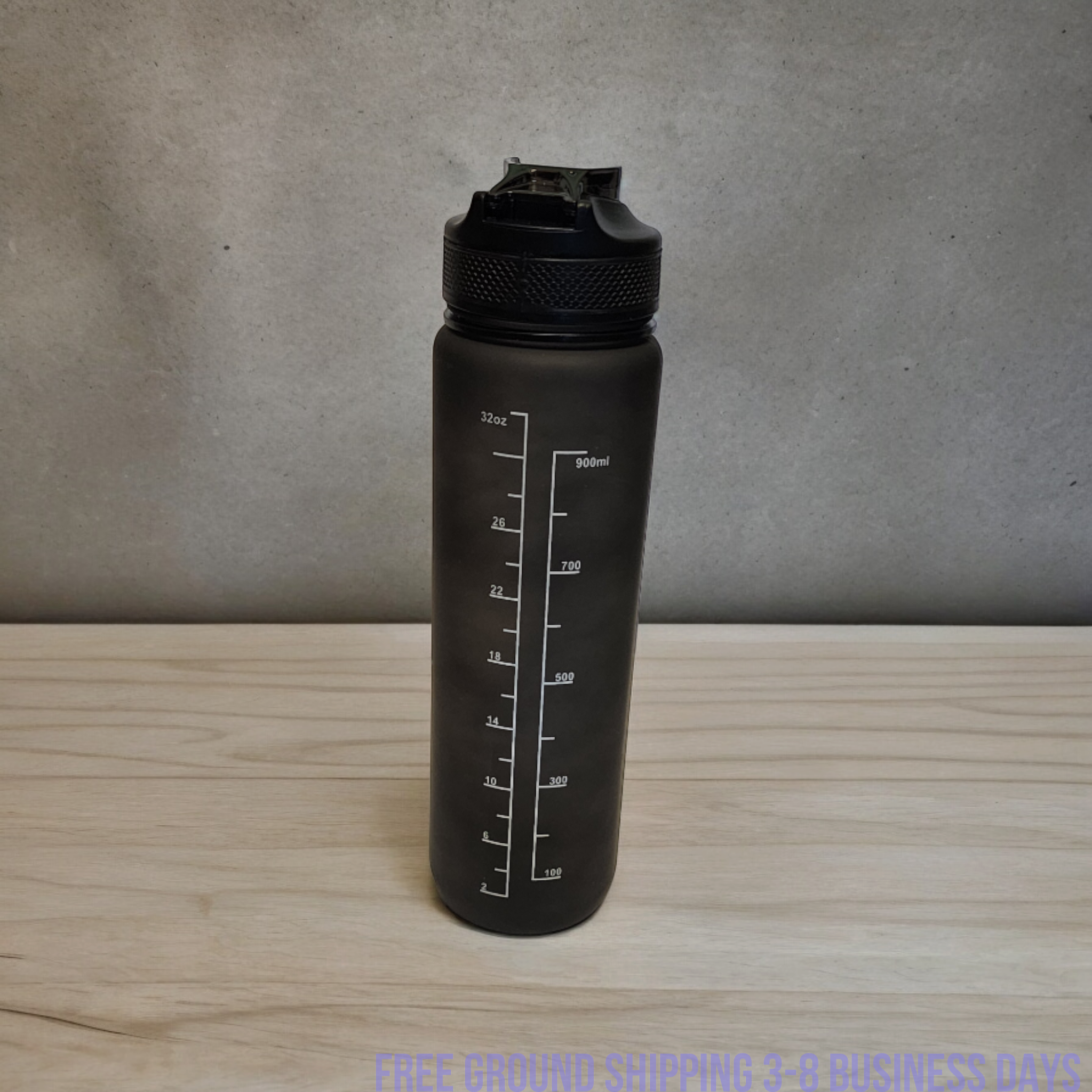 Motivational Water Bottle 32oz with Time Marker | BPA Free | Shipping from USA